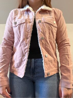 Women's Pink Sherpa-Lined Jacket